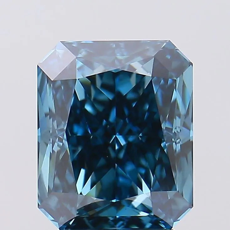 3.03ct Radiant Lab Grown Diamond (Colour Fancy Deep Blue, Clarity VS1, Cut GD, IGI Certified)