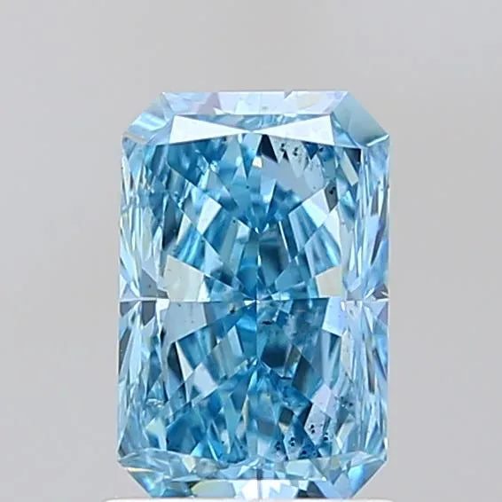 1.47ct Radiant Lab Grown Diamond (Colour Fancy Vivid Blue, Clarity SI1, IGI Certified)