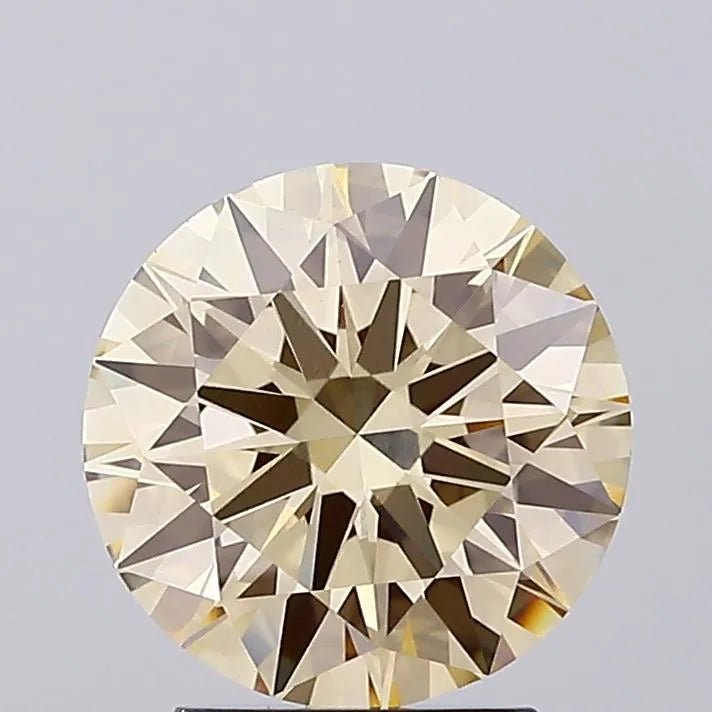 2.79ct Round Lab Grown Diamond (Colour Fancy Yellow, Clarity VS1, Cut ID, IGI Certified)