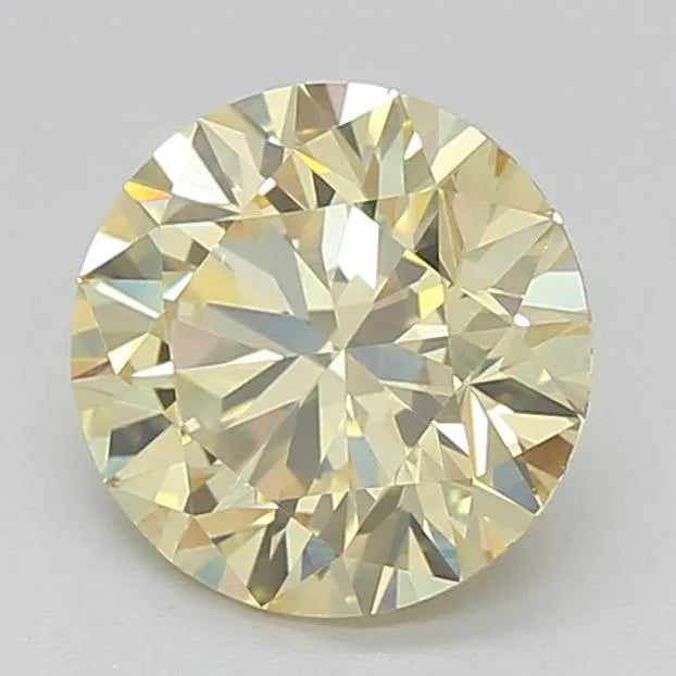 1.28ct Round Lab Grown Diamond (Colour Fancy Intense Yellow, Clarity VVS2, Cut ID, IGI Certified)