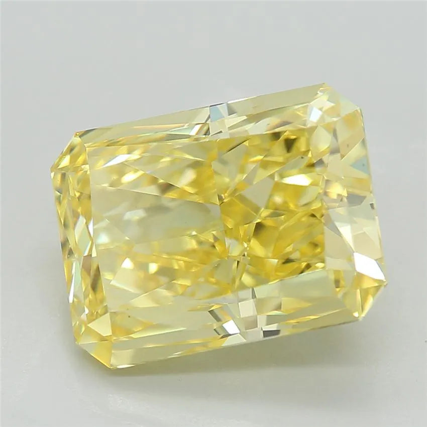 4.16ct Radiant Lab Grown Diamond (Colour Fancy Vivid Yellow, Clarity VS1, IGI Certified)
