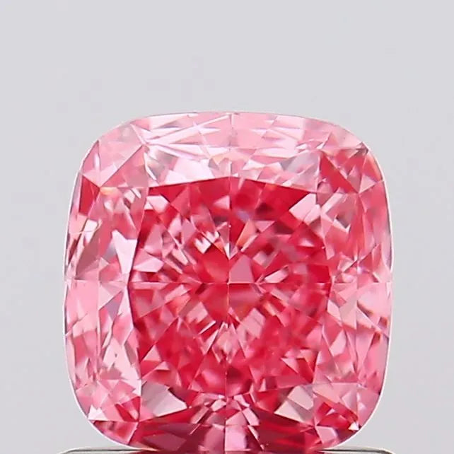 1.06ct Cushion modified Lab Grown Diamond (Colour Fancy Vivid Pink, Clarity VVS2, IGI Certified)