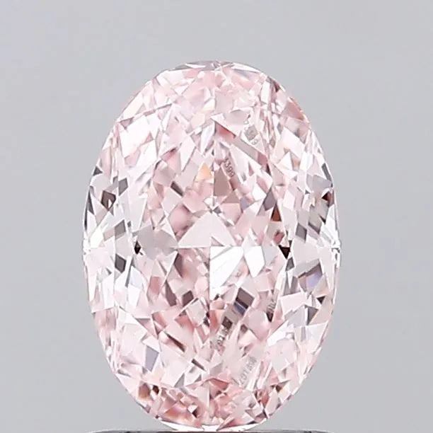 1.11ct Oval Lab Grown Diamond (Colour Fancy Intense Pink, Clarity VVS2, IGI Certified)