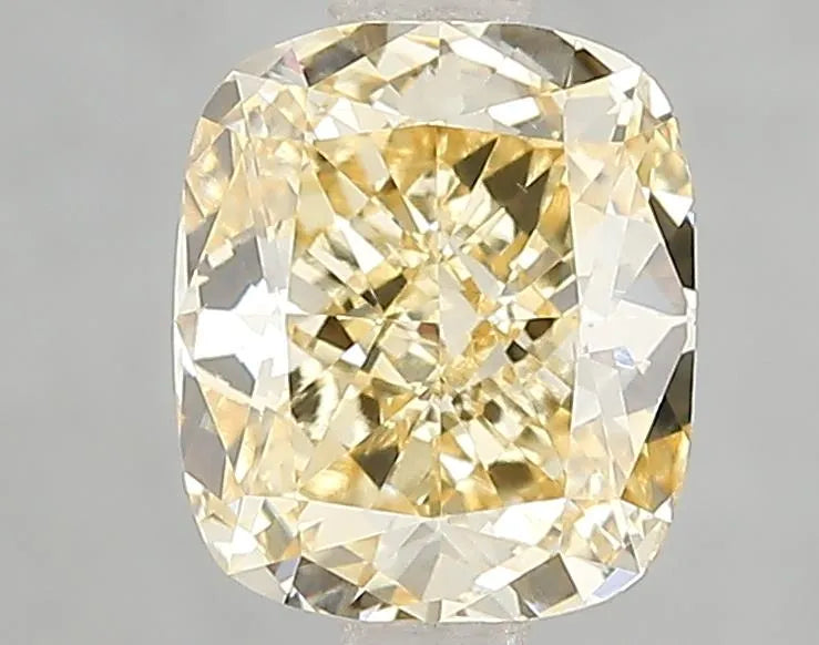 2.00ct Cushion modified Lab Grown Diamond (Colour Fancy Intense Yellow, Clarity VS1, IGI Certified)