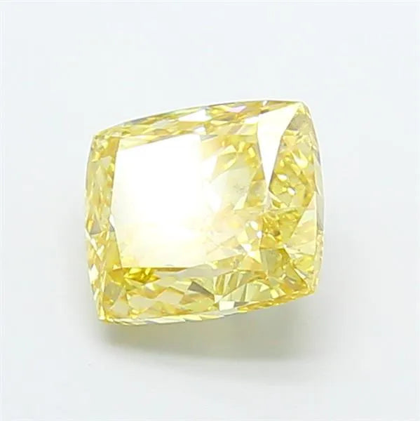 2.00ct Cushion modified Lab Grown Diamond (Colour Fancy Intense Yellow, Clarity VS2, IGI Certified)