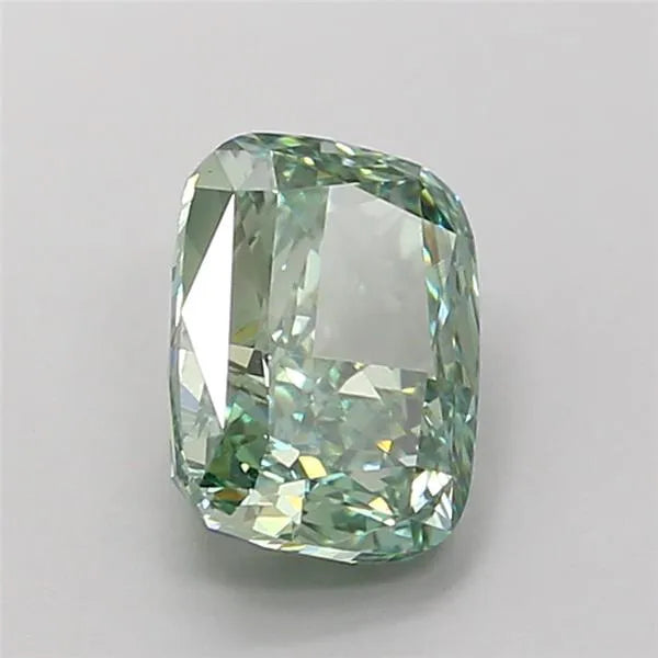2.00ct Cushion modified Lab Grown Diamond (Colour Fancy Vivid Green, Clarity VVS2, IGI Certified)