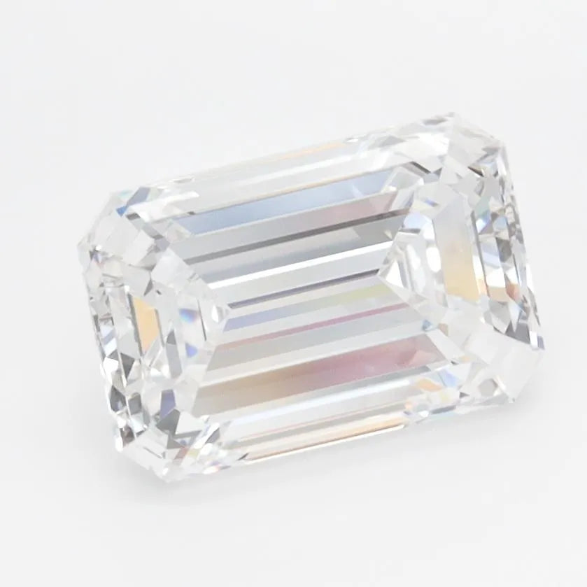 2.00ct Emerald Lab Grown Diamond (Colour D, Clarity IF, IGI Certified)
