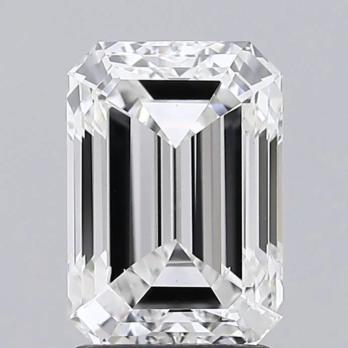 2.00ct Emerald Lab Grown Diamond (Colour F, Clarity VS2, IGI Certified)