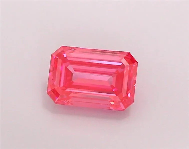 2.00ct Emerald Lab Grown Diamond (Colour Fancy Vivid Red, Clarity VS2, IGI Certified)