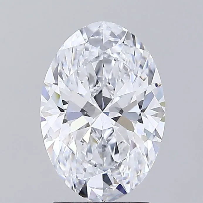 2.00ct Oval Lab Grown Diamond (Colour D, Clarity IF, IGI Certified)