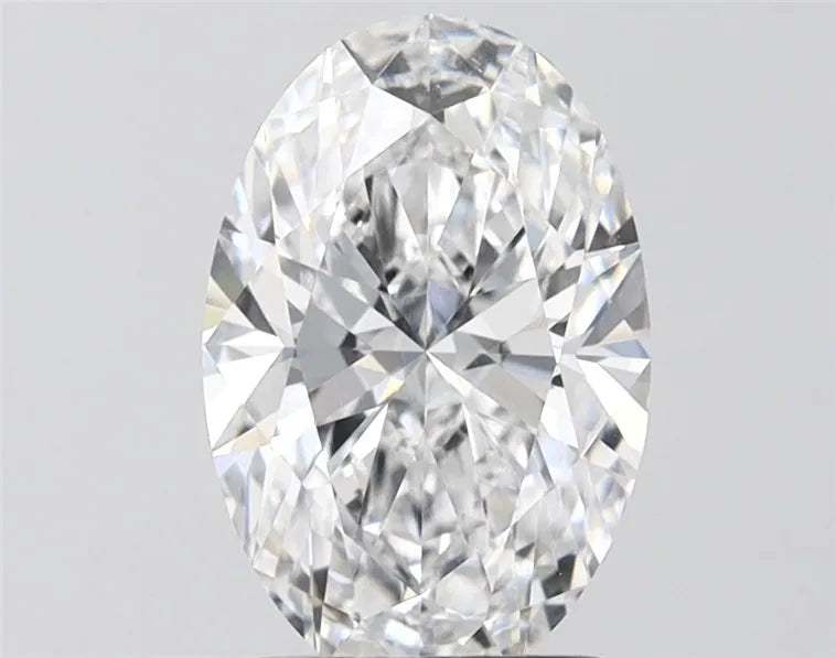 2.00ct Oval Lab Grown Diamond (Colour D, Clarity VVS2, IGI Certified)