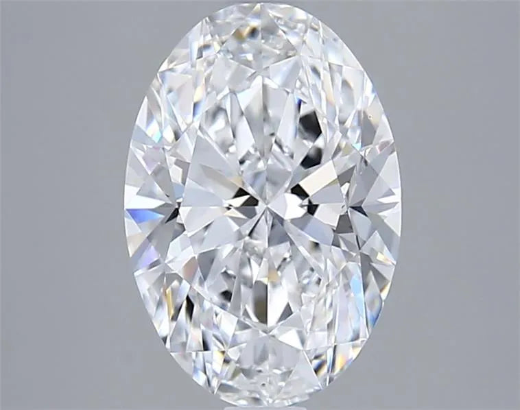 2.00ct Oval Lab Grown Diamond (Colour D, Clarity VVS2, IGI Certified)
