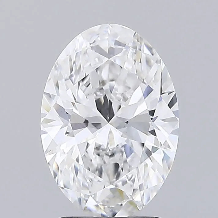 2.00ct Oval Lab Grown Diamond (Colour D, Clarity VVS2, IGI Certified)