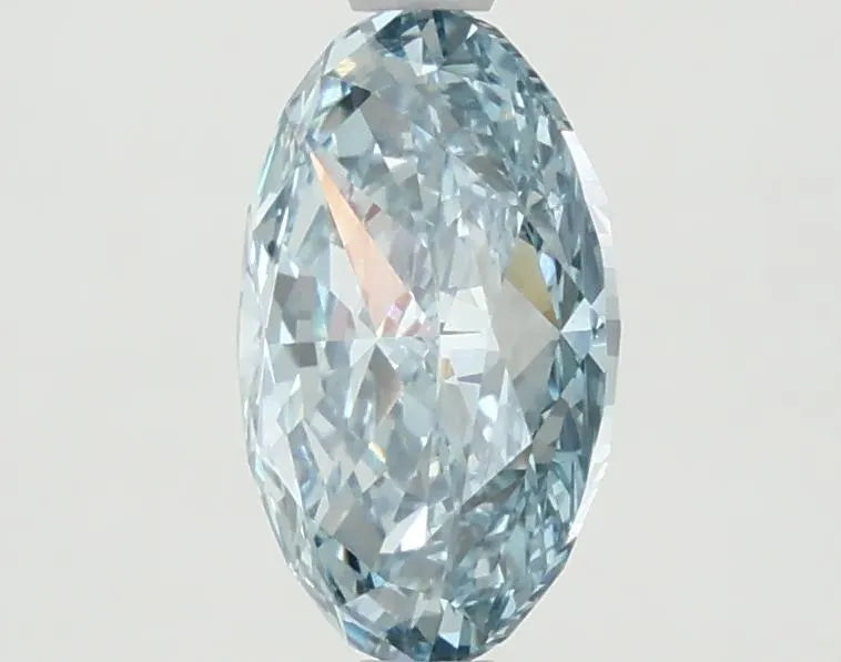 2.00ct Oval Lab Grown Diamond (Colour Fancy Vivid Blue, Clarity VS1, IGI Certified)