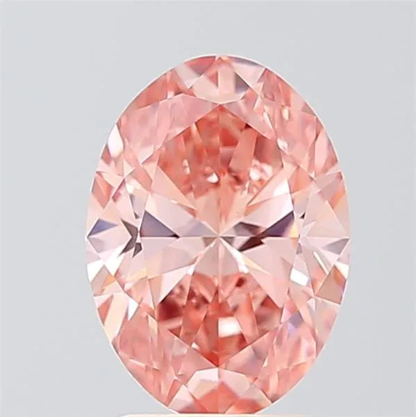 2.00ct Oval Lab Grown Diamond (Colour Fancy Vivid Pink, Clarity VVS2, IGI Certified)