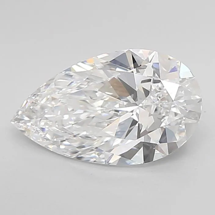2.00ct Pear Lab Grown Diamond (Colour D, Clarity IF, IGI Certified)