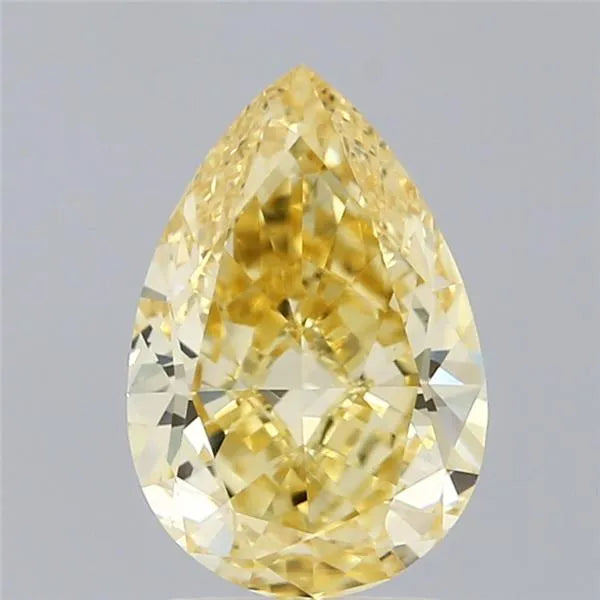 2.00ct Pear Lab Grown Diamond (Colour Fancy Intense Yellow, Clarity VVS2, IGI Certified)