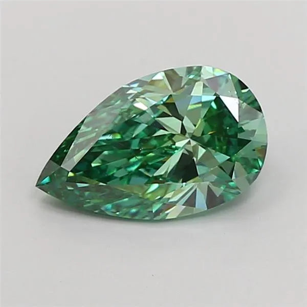 2.00ct Pear Lab Grown Diamond (Colour Fancy Vivid Green, Clarity VS1, IGI Certified)
