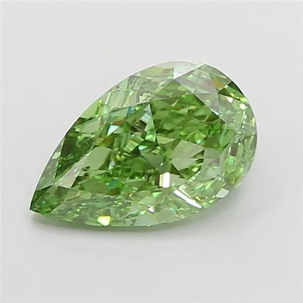 2.00ct Pear Lab Grown Diamond (Colour Fancy Vivid Green, Clarity VVS2, IGI Certified)