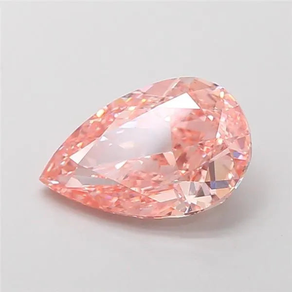 2.00ct Pear Lab Grown Diamond (Colour Fancy Vivid Pink, Clarity VS1, IGI Certified)