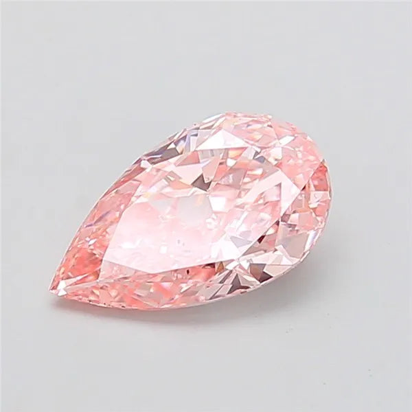 2.00ct Pear Lab Grown Diamond (Colour Fancy Vivid Pink, Clarity VS2, IGI Certified)