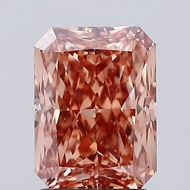 2.00ct Radiant Lab Grown Diamond (Colour Fancy Pinkish Brown, Clarity VS2, IGI Certified)
