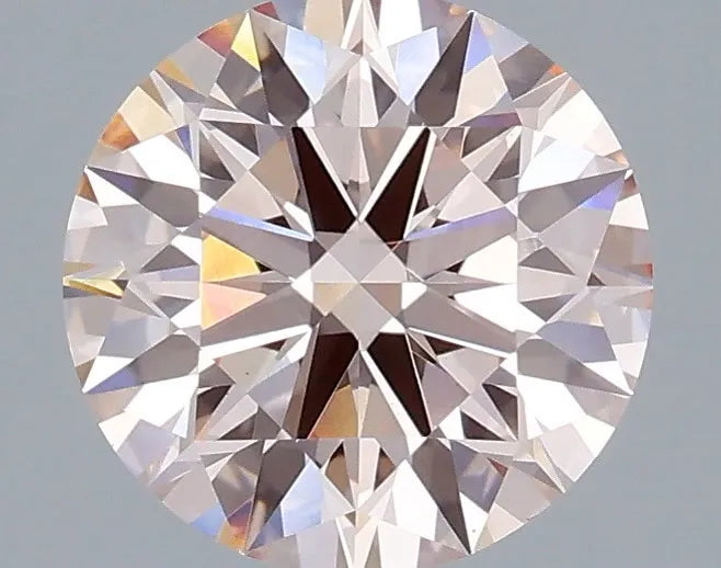 2.00ct Round Lab Grown Diamond (Colour Fancy Pink, Clarity VVS2, Cut ID, IGI Certified)
