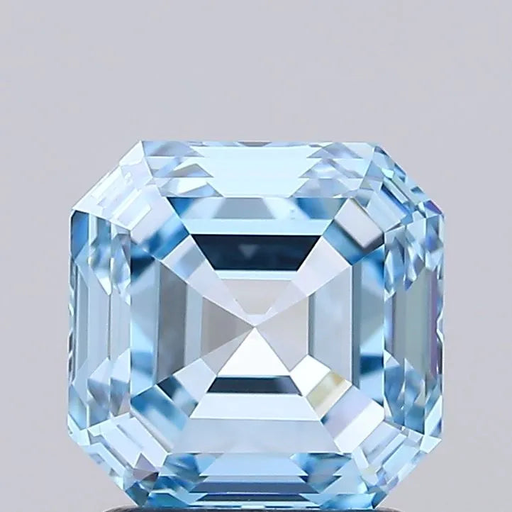 2.01ct Asscher Lab Grown Diamond (Colour Fancy Intense Blue, Clarity VS1, IGI Certified)