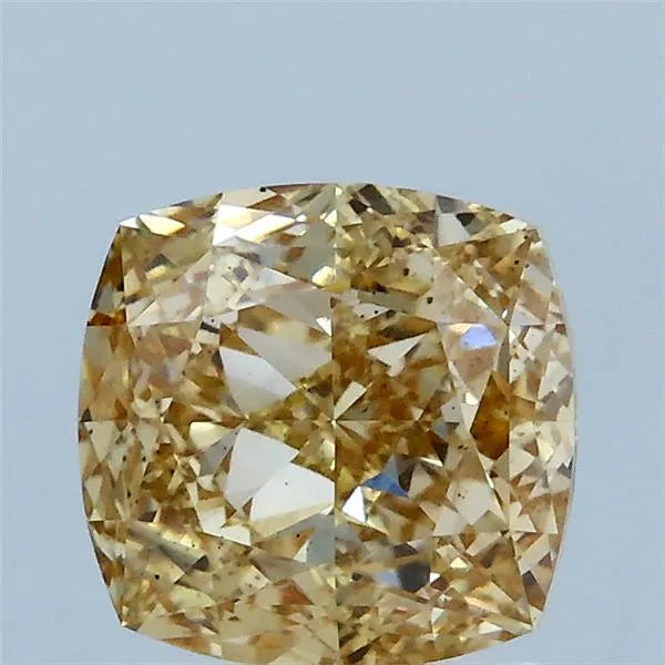 2.01ct Cushion modified Lab Grown Diamond (Colour Fancy Brownish Yellow, Clarity VS2, IGI Certified)