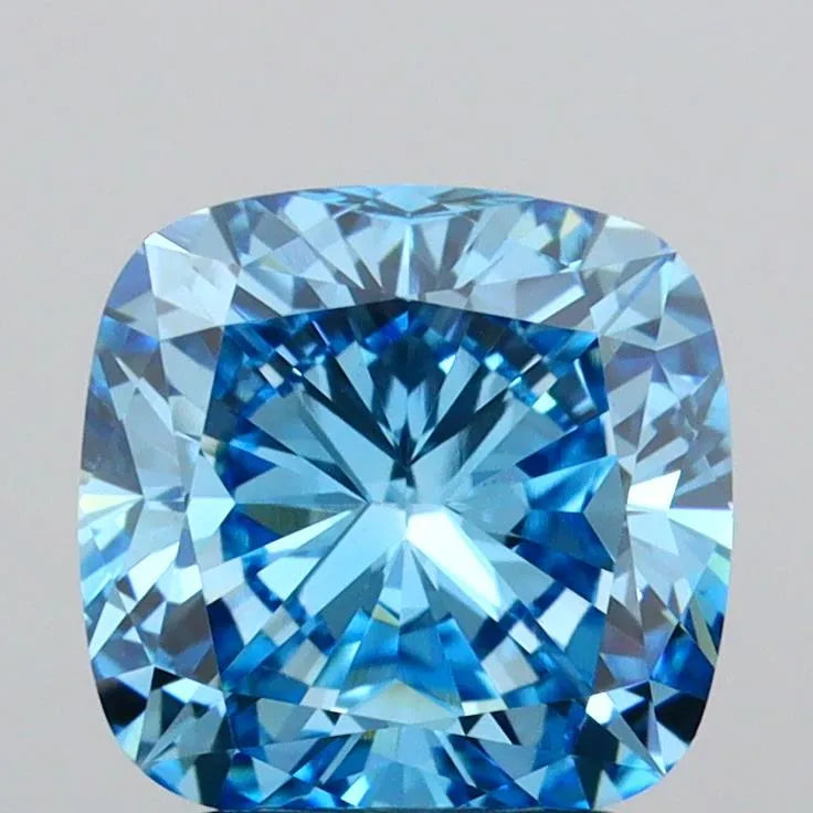 2.01ct Cushion modified Lab Grown Diamond (Colour Fancy Vivid Blue, Clarity VVS2, IGI Certified)