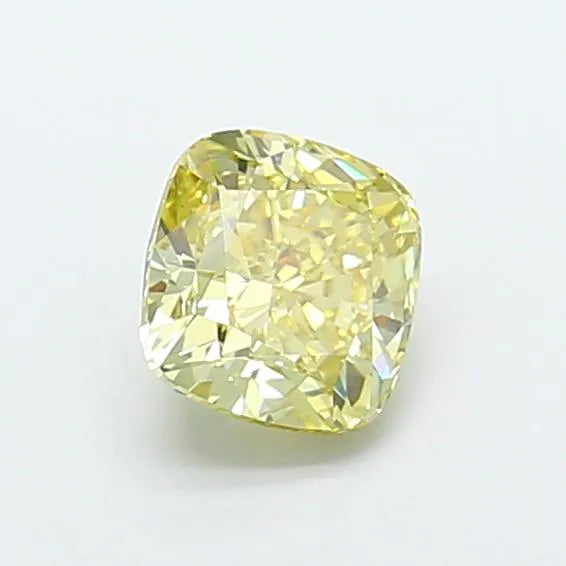 2.01ct Cushion modified Lab Grown Diamond (Colour Fancy Yellow, Clarity VS2, IGI Certified)