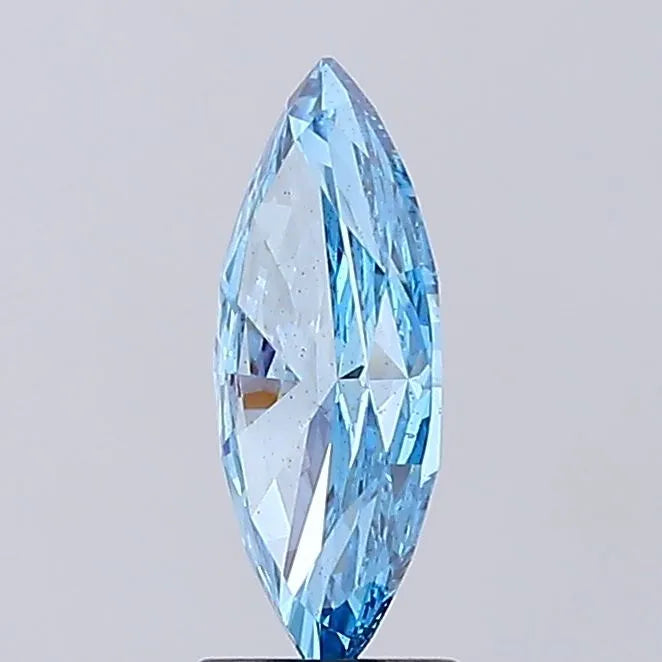 2.01ct Marquise Lab Grown Diamond (Colour Fancy Vivid Blue, Clarity VS2, IGI Certified)