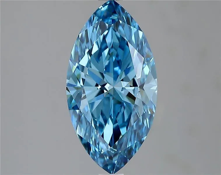 2.01ct Marquise Lab Grown Diamond (Colour Fancy Vivid Blue, Clarity VVS2, IGI Certified)