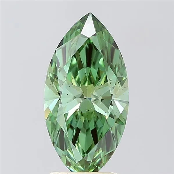 2.01ct Marquise Lab Grown Diamond (Colour Fancy Vivid Green, Clarity SI1, IGI Certified)