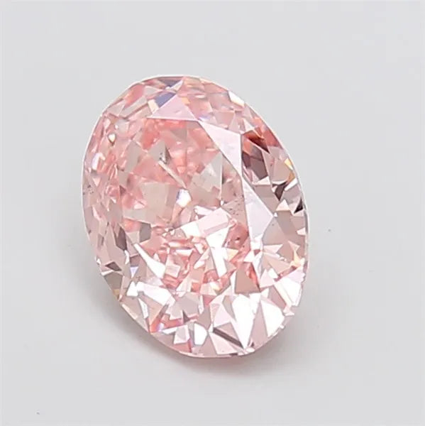 2.01ct Oval Lab Grown Diamond (Colour Fancy Intense Pink, Clarity VS2, IGI Certified)