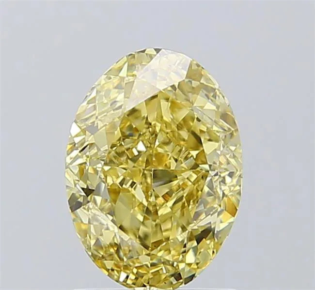 2.01ct Oval Lab Grown Diamond (Colour Fancy Intense Yellow, Clarity VS1, IGI Certified)
