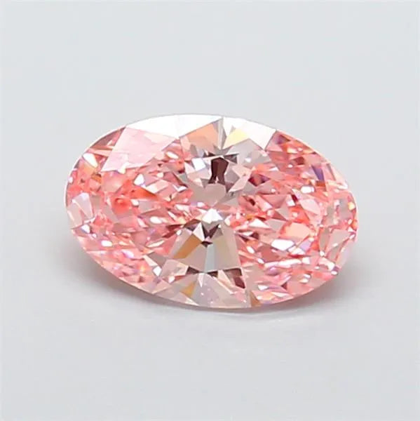 2.01ct Oval Lab Grown Diamond (Colour Fancy Vivid Pink, Clarity VS1, IGI Certified)