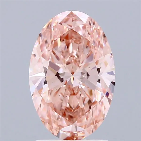 2.01ct Oval Lab Grown Diamond (Colour Fancy Vivid Pink, Clarity VS1, IGI Certified)