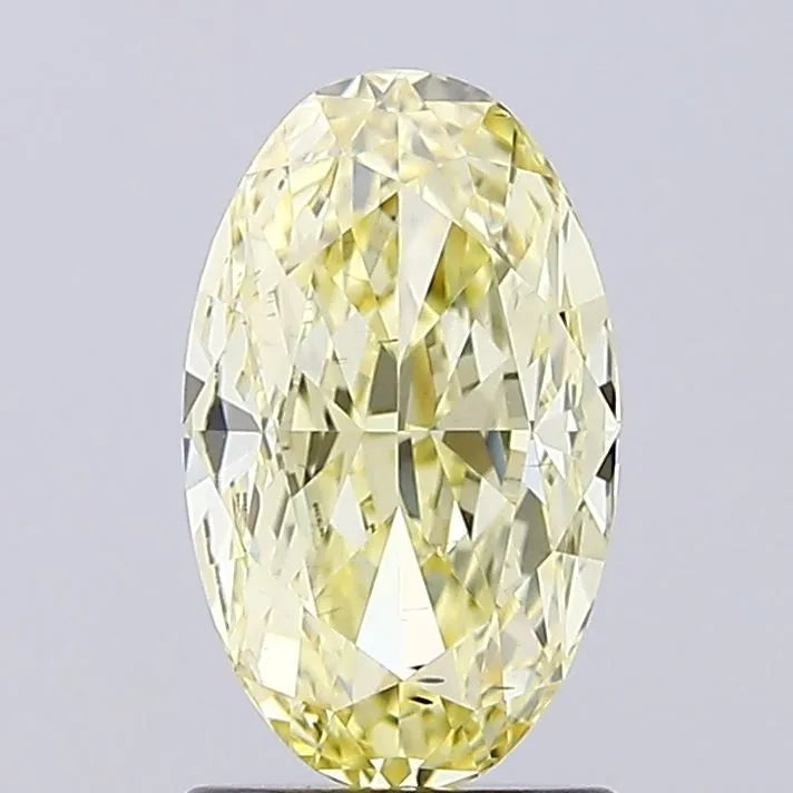 2.01ct Oval Lab Grown Diamond (Colour Fancy Yellow, Clarity VS2, IGI Certified)