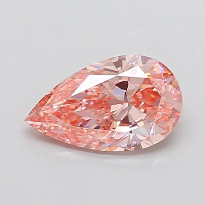 2.01ct Pear Lab Grown Diamond (Colour Fancy Intense Pink, Clarity VS2, IGI Certified)