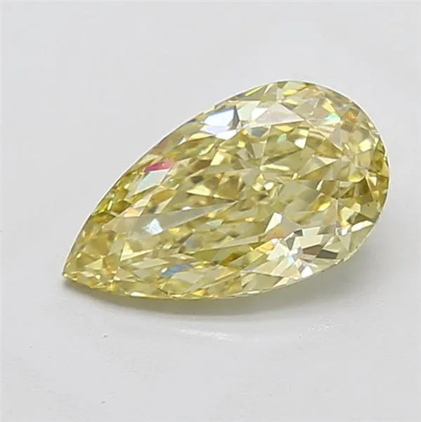 2.01ct Pear Lab Grown Diamond (Colour Fancy Intense Yellow, Clarity VS2, IGI Certified)