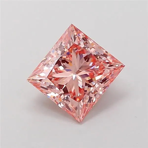 2.01ct Princess Lab Grown Diamond (Colour Fancy Intense Pink, Clarity VS2, IGI Certified)