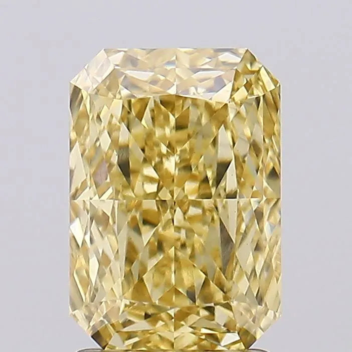 2.01ct Radiant Lab Grown Diamond (Colour Fancy Intense Yellow, Clarity VVS2, IGI Certified)