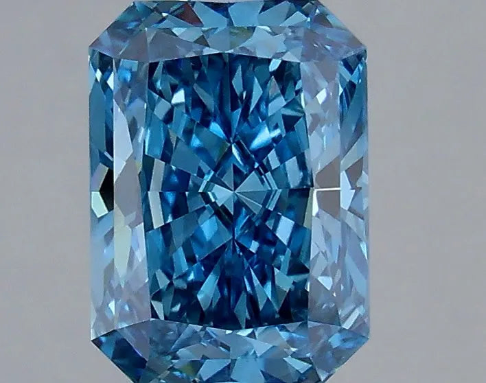2.01ct Radiant Lab Grown Diamond (Colour Fancy Vivid Blue, Clarity VVS2, IGI Certified)