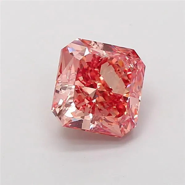 2.01ct Square radiant Lab Grown Diamond (Colour Fancy Intense Pink, Clarity VS1, IGI Certified)