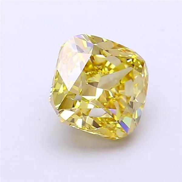 2.02ct Cushion modified Lab Grown Diamond (Colour Fancy Brownish Yellow, Clarity VS2, IGI Certified)