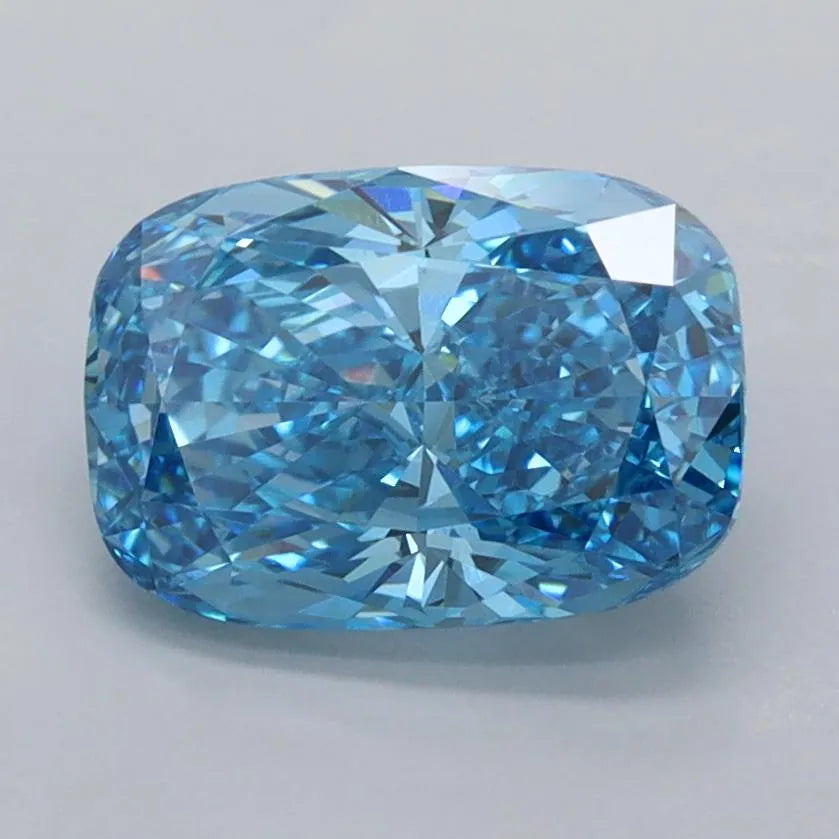 2.02ct Cushion modified Lab Grown Diamond (Colour Fancy Vivid Blue, Clarity VVS2, IGI Certified)