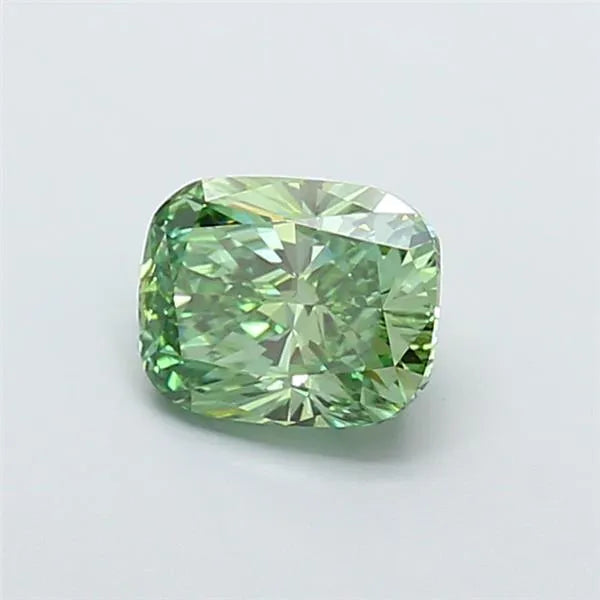 2.02ct Cushion modified Lab Grown Diamond (Colour Fancy Vivid Green, Clarity VS2, IGI Certified)