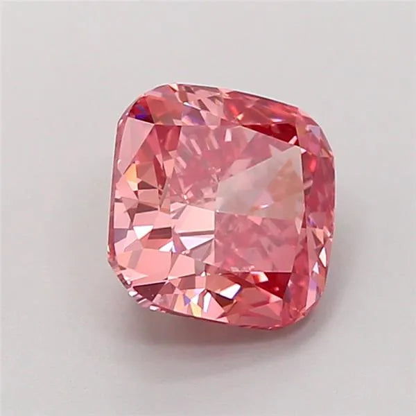 2.02ct Cushion modified Lab Grown Diamond (Colour Fancy Vivid Pink, Clarity VS1, IGI Certified)