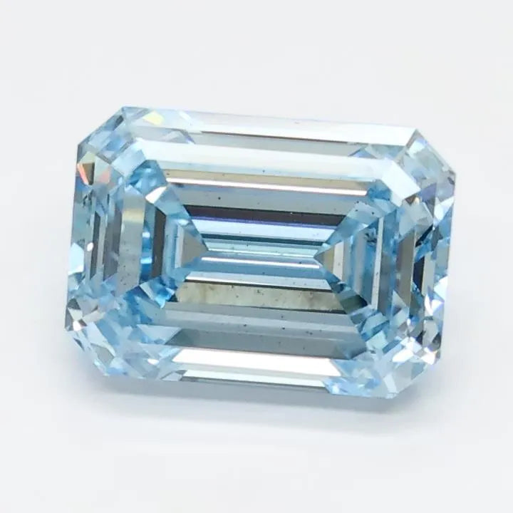 2.02ct Emerald Lab Grown Diamond (Colour Fancy Intense Blue, Clarity SI1, IGI Certified)